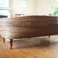 2008 Sofa. Willow, polypropylene string and wood. 200 x 120 x 90cm