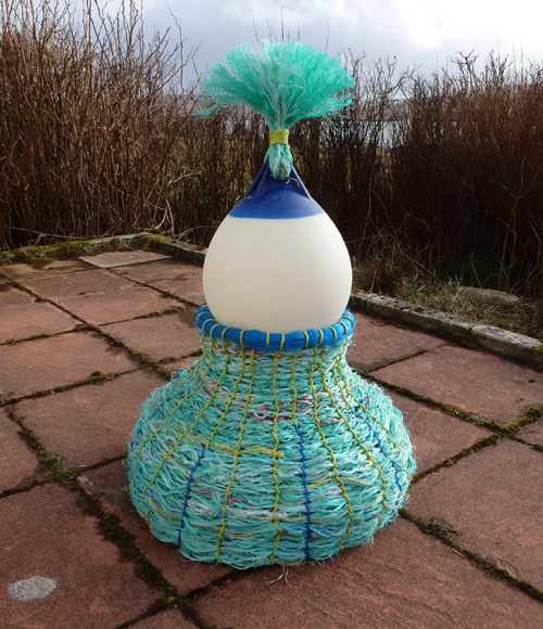 2015 Laundry Buoy. Found rope and buoy. 95 x 65cm
